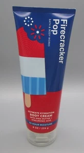 BATH & BODY WORKS~FIRECRACKER POP Shea Butter + Hyaluronic Acid Body Cream 8 Oz - Picture 1 of 2
