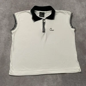 Vintage Womens Head Brand Sleeveless Polo Shirt Size L Tennis Pickleball White - Picture 1 of 12