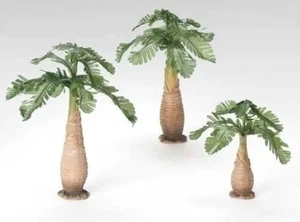 Fontanini Palm Trees Italian Nativity Village Accessory Figurines 3 Piece Set - Picture 1 of 11