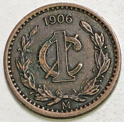 1906 Mexico 1 Centavo Coin - Image 1 of 2