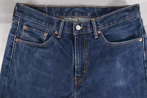 Jeans uomo Levi's 505 regular gamba dritta blu W32 L30 - Foto 1 di 13