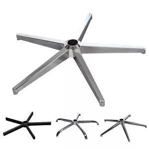 CRUZ DE PIE GIRATORIA cromo para silla giratoria silla de oficina agujero Ø5 cm sin rodillos - Imagen 1 de 36