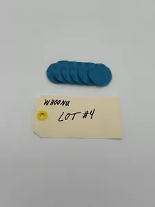 2005 CRANIUM WHOONU SCORING TOKENS - REPLACEMENT PARTS - 6 BLUE TOKENS - LOT#4 - Picture 1 of 1