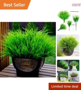 20 Bundles Artificial Grass UV Resistant Faux Plant Greenery Home Patio Decor - Picture 1 of 11