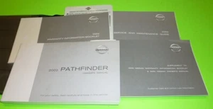 2002 NISSAN PATHFINDER OWNERS MANUAL SET GUIDE 02 +case SE LE PATROL 4X2 4X4 - Picture 1 of 1