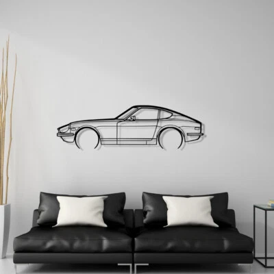 Silueta para Datsun 240Z Sedán Acero Decoración Pared Nissan 260Z 280Z Foto 1 de 4