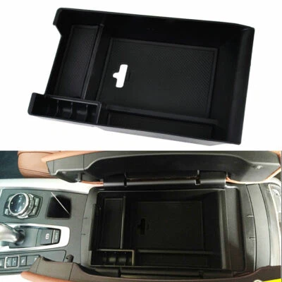  Center Storage  Console Armrest Organizer Box Tray For BMW X5 F15 X6 2014-2016 Foto 1 de 4