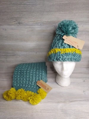 Conjunto de gorro y bufanda Merrell Trailhead Pom talla única mineral/alerce unisex Foto 1 de 4