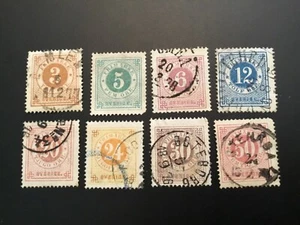 ICOLLECTZONE Sweden 17, 19-20, 22-25 F/VF used - Picture 1 of 1