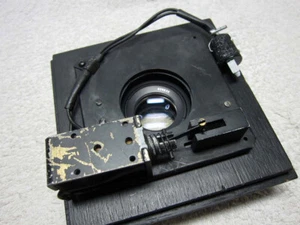 Vintage GOERZ 12" f/9 LENS w/ Electrical 4 1/8" LEAF Shutter on 5 3/4 Board - Picture 1 of 15