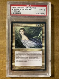 MTG✨RUBINA SOULSINGER ✨Legends PSA 9 MINT RARE 1994 Rob Alexander Art LOW POP ! - Picture 1 of 2