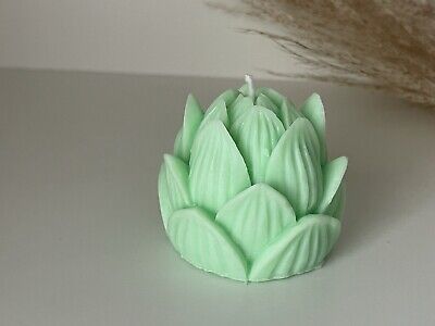 Lotus Flower Candle, Soy Wax, Aesthetic, Home...