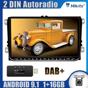 9" DAB+ Android GPS NAVI radio de coche 2DIN para VW Golf Passat Touran Skoda Polo EOS - Imagen 1 de 12