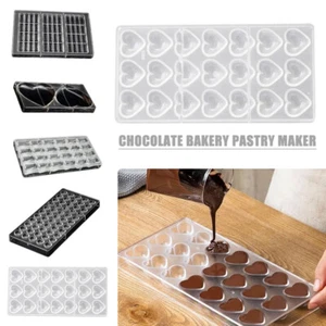 Hard PC Various Shapes Chocolate Mold Transparent Plastic Acrylic DIY Mould PR - Picture 1 of 13