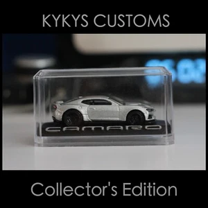 KYKYS Collector's Edition - Hot Wheels Camaro ZL1 in Metallic Silver w/ Case - Picture 1 of 3
