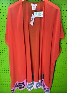 NWT! Juicy by Juicy Couture Robe Women's One Size Sheer Short Sleeve Lounge - Picture 1 of 6