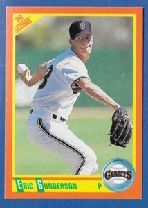 Eric Gunderson Gigantes de San Francisco #99T - Puntuación negociada casi nueva-como nueva 1990 - Imagen 1 de 2