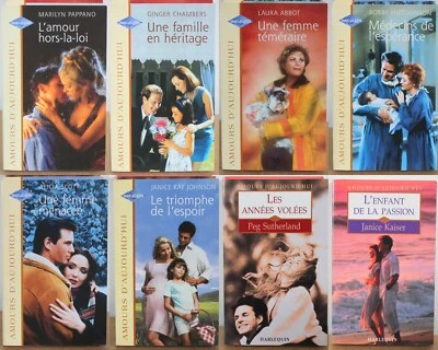 Lot de 8 livres collection Amour d'aujourd'hui  1998 Harlequin - Photo 1/4