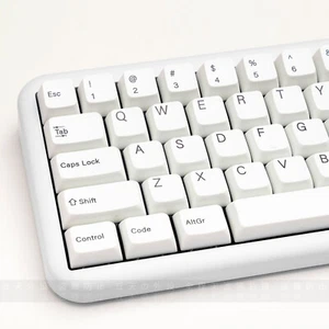 MDA Profile Minimalist BOW White PBT Dye Sublimation Keycap Set - Picture 1 of 8