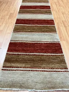 2'1" x 6'2" New Pakistani Modern Design Floor Runner Oriental Rug - Hand Made - Picture 1 of 6