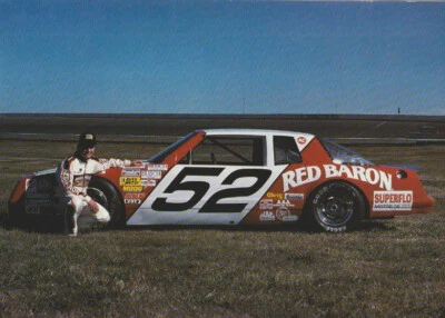 Ken Schrader Red Baron Pizza Chevy Monte Carlo NASCAR Busch 1989 postal Foto 1 de 2