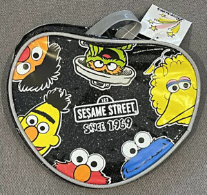 Sesame Street Zip-Up Pouch/Makeup Bag/Pencil Case/Kids’ Purse 2010 Rare Bensons