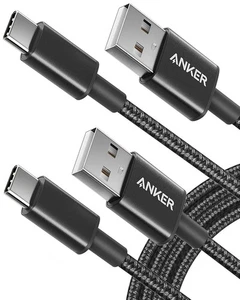 Paquete de 2 cables Anker USB-C de nailon USB-A a USB-C carga rápida - Imagen 1 de 1