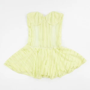 CHARO RUIZ IBIZA Womens Mini Dress Green Strapless Lace Sweetheart Size M RRP320 - Picture 1 of 7