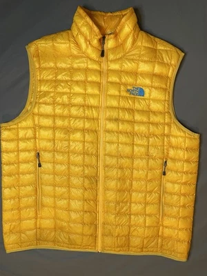 Chaleco The North Face Para Hombres XL Amarillo Thermoball Puffer Ligero Embalable Foto 1 de 4