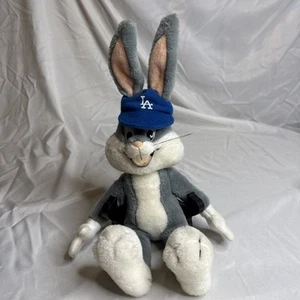 24K Co Bugs Bunny LA dodgers Official MLB Vintage 1991 Plush Stuffed Animal - Picture 1 of 5