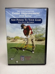 Vintage PGA TOUR Add Power To Your Game DVD Golf Instruction 2003 Scott McCarron - Imagen 1 de 6