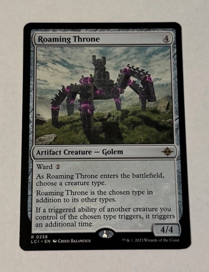 MTG Roaming Throne - The Lost Caverns of Ixalan LP - Image 1 of 2