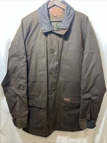 VETEMENTS Giacca Outback Trading Company 2180 cacciatore di cervi taglia XL pelle oliata.