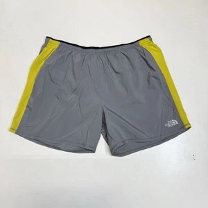 The North Face Herren Large gefütterte Shorts Flashdry grau gelb 5” Schrittlänge - Bild 1 von 7