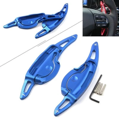 For Hyundai LA FESTA 2019 Car Steering Wheel Paddle Shifter Extension Blue - Image 1 of 4