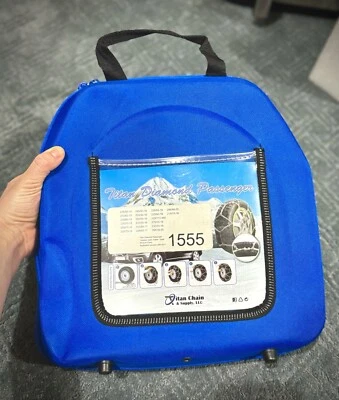 Cadenas de neumáticos cuadradas de aleación con patrón de diamante Titan nieve/hielo 1550 TC1555 Ford Transit Foto 1 de 2