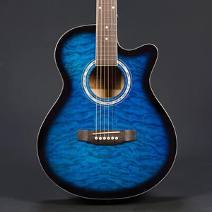 Lindo B-STOCK Standard Saphirblau Akustikgitarre (kleine kosmetische Ausgaben)