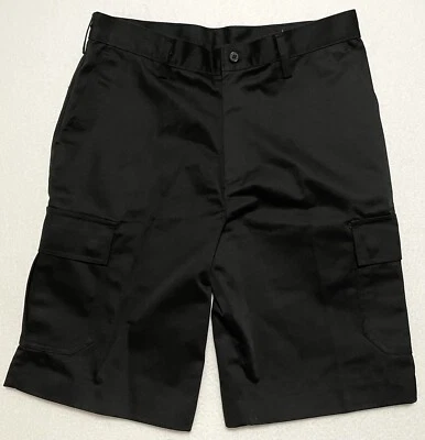 Мужские шорты-карго Edwards плоские спереди черные из поликоттона тканые размер 30 - Изображение 1 из 4