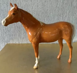 BESWICK PFERD DER ARABISCHE BAHRAM PALOMINO GLÄNZMODELL Nr. 1771 PERFEKT (a) - Bild 1 von 9