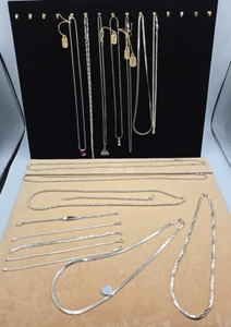 21 Piece Lot NEW 925 Sterling Silver Jewelry 130 Grams Sellable Jewelry - Picture 1 of 22