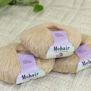 Sale New 3BallsX25gSoft Mohair wool Lace Rug Shawl Sweaters Crochet Yarn 16 - Picture 1 of 12