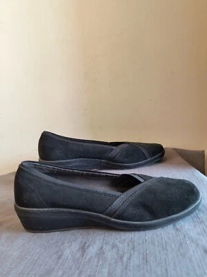 Grasshoppers Women's Black Slip-On Shoes Slight Wedged Heels Size 9M - Изображение 1 из 4