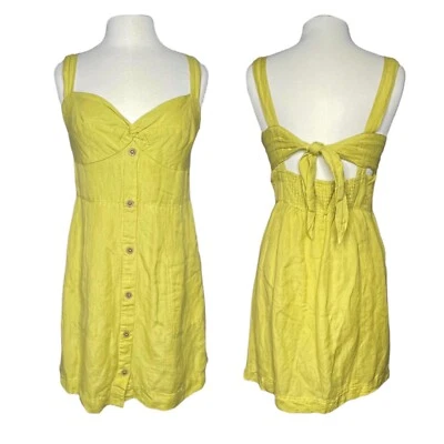 Vestido Anthropologie Maeve Retro Sol Amarillo Lima Mujer Grande Foto 1 de 4