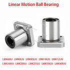 LMK6UU - LMK40UU Square Flange Linear Motion Ball Bearing Bushing ID: 6mm-40mm