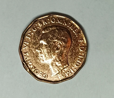 1944 Three Pence UK WW11 Coin Cover
