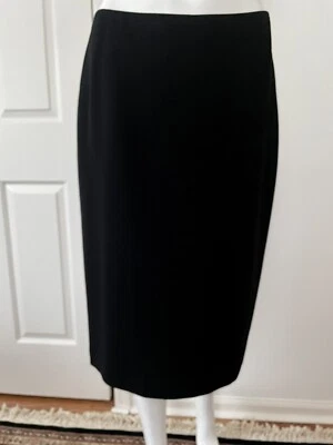 Nueva Falda Lápiz Recta Negra Original Ellen Tracy Talla 10 Nueva con Etiquetas $178 Foto 1 de 4