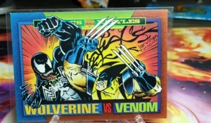 Wolverine vs. Venom 1993 Skybox Marvel Universe Serie IV berühmte Schlachten - Bild 1 von 2