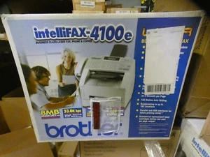 NOB Brother IntelliFax 4100e Business Class Laser Fax/ Printer/ Copier - White - Picture 1 of 8
