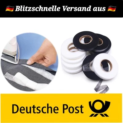 3-5M Bügelvlies Bügelband Vliesofix Saumband Saumfix Fixierband 10 - 100mm ⭐⭐⭐⭐⭐