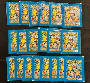 2000 Merlin Pokemon Series 2 Vintage Sealed Sticker Packs - Lot 20x - Bild 1 von 3